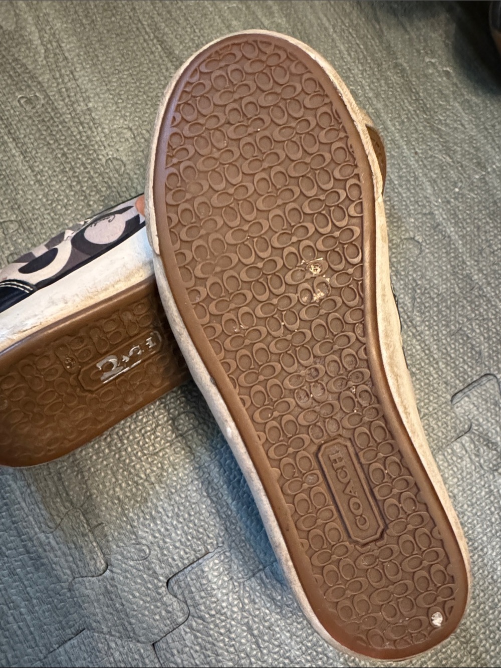 RARE Version Coach Signature Monogram Beale Slip-On Sneaker Sz 6B - Picture 5 of 8